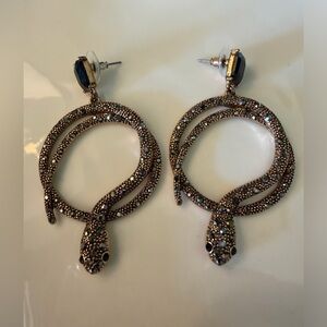 Vintage Snake Pierced Earrings